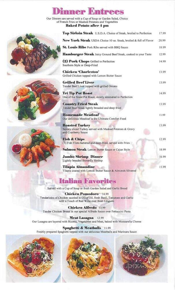 Ozzie's Restaurant & Bar - Los Angeles, CA menu_pic