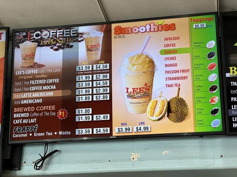 Lee's Sandwiches - Alhambra, CA menu_pic