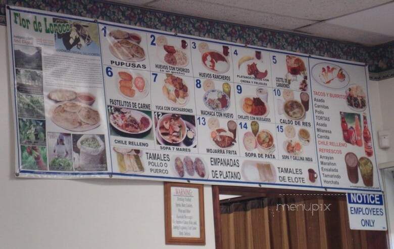 El Zipote Pupuseria - Montebello, CA menu_pic