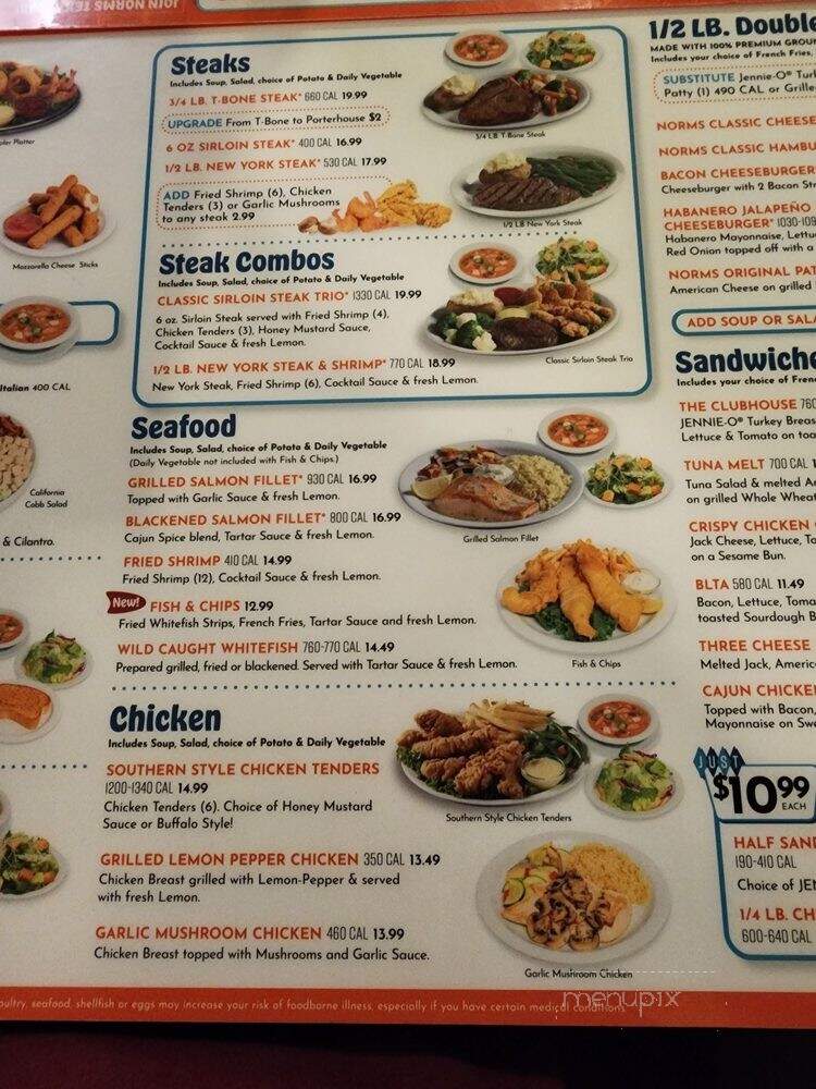 Norm's Restaurant - Bellflower, CA menu_pic