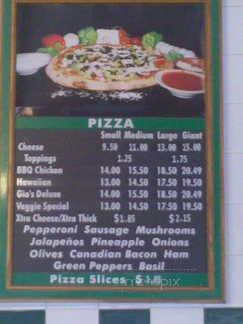 Gina's Pizzeria - Montebello, CA menu_pic