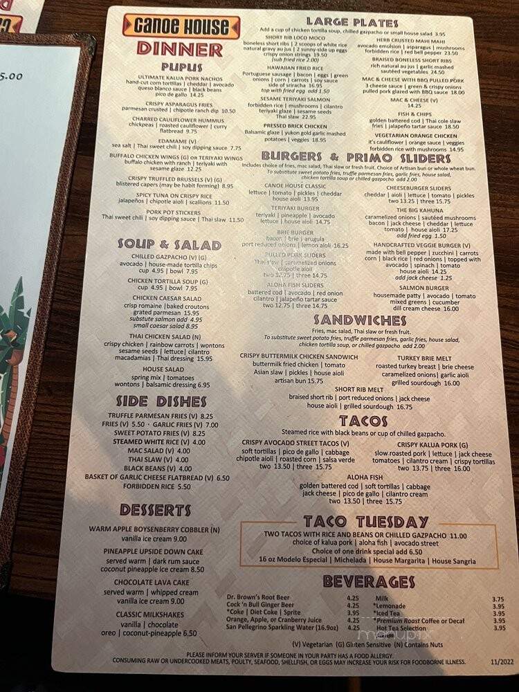 La Pintoresca Restaurant - Pasadena, CA menu_pic