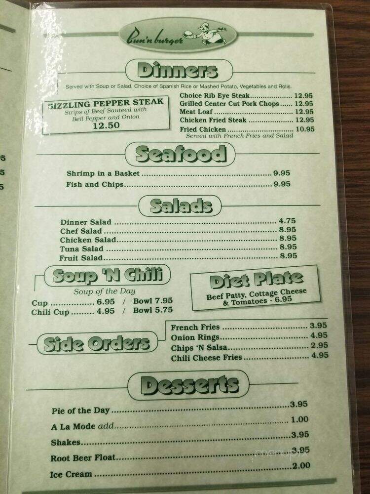 Bun-N-Burger - Alhambra, CA menu_pic