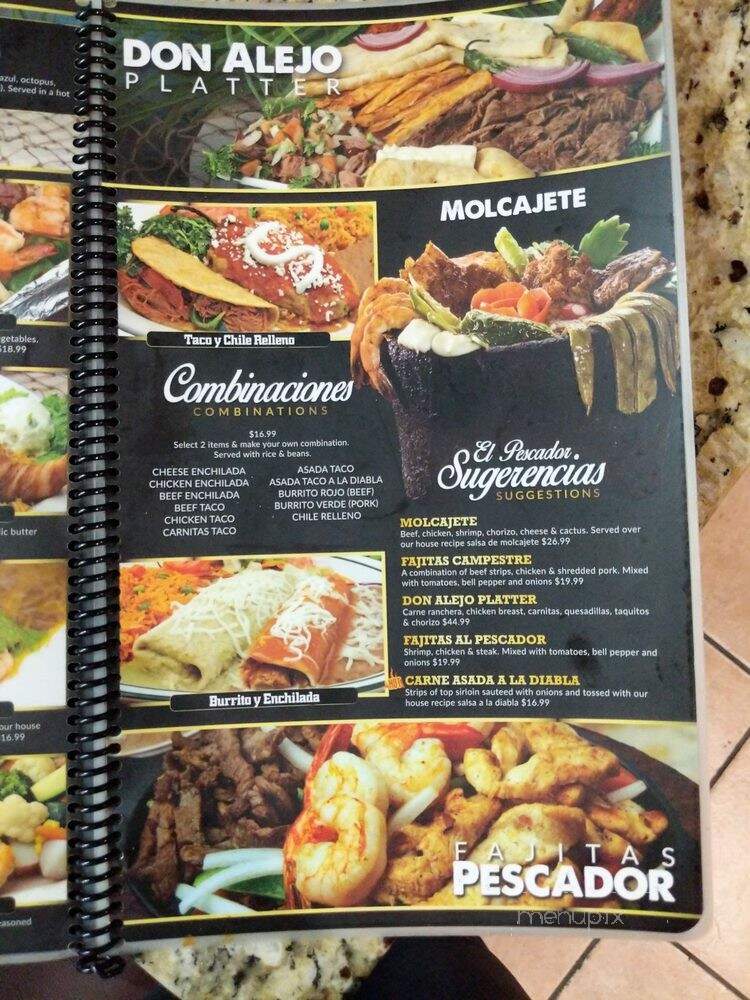 El Pescador - Pico Rivera, CA menu_pic