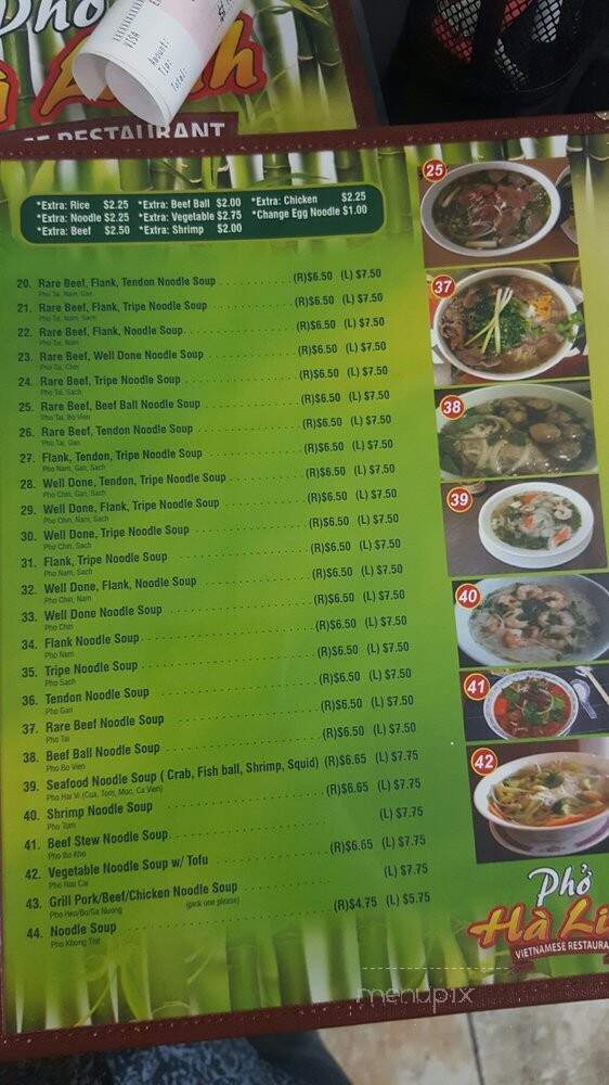 Pho I Luv - West Covina, CA menu_pic