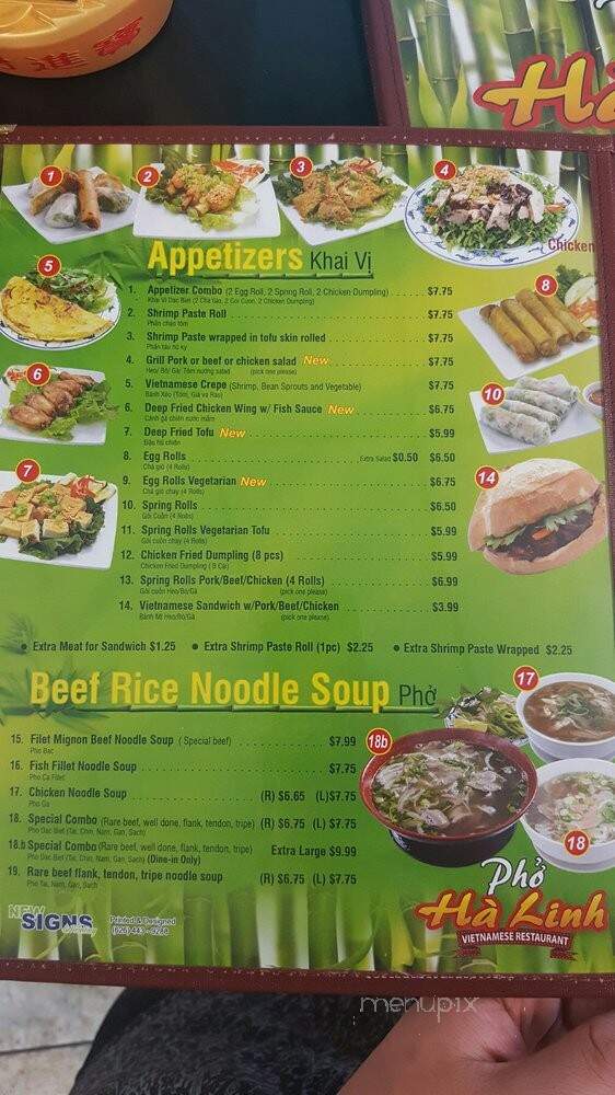 Pho I Luv - West Covina, CA menu_pic