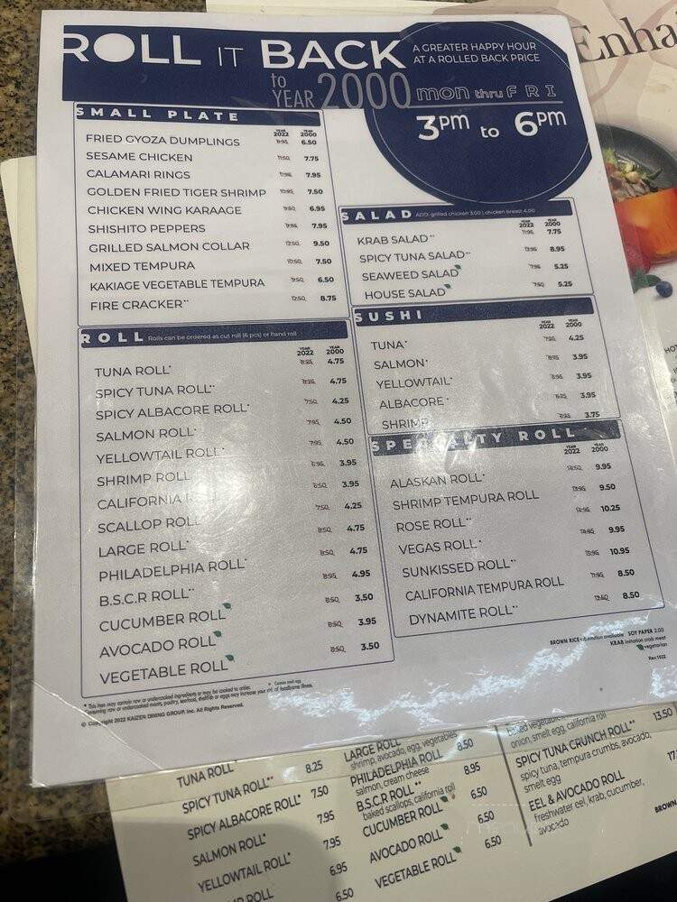 Kabuki Restaurant - Cerritos, CA menu_pic