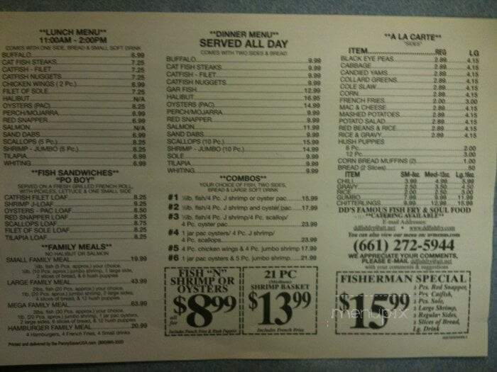 Original M & M Soul Food - Palmdale, CA menu_pic
