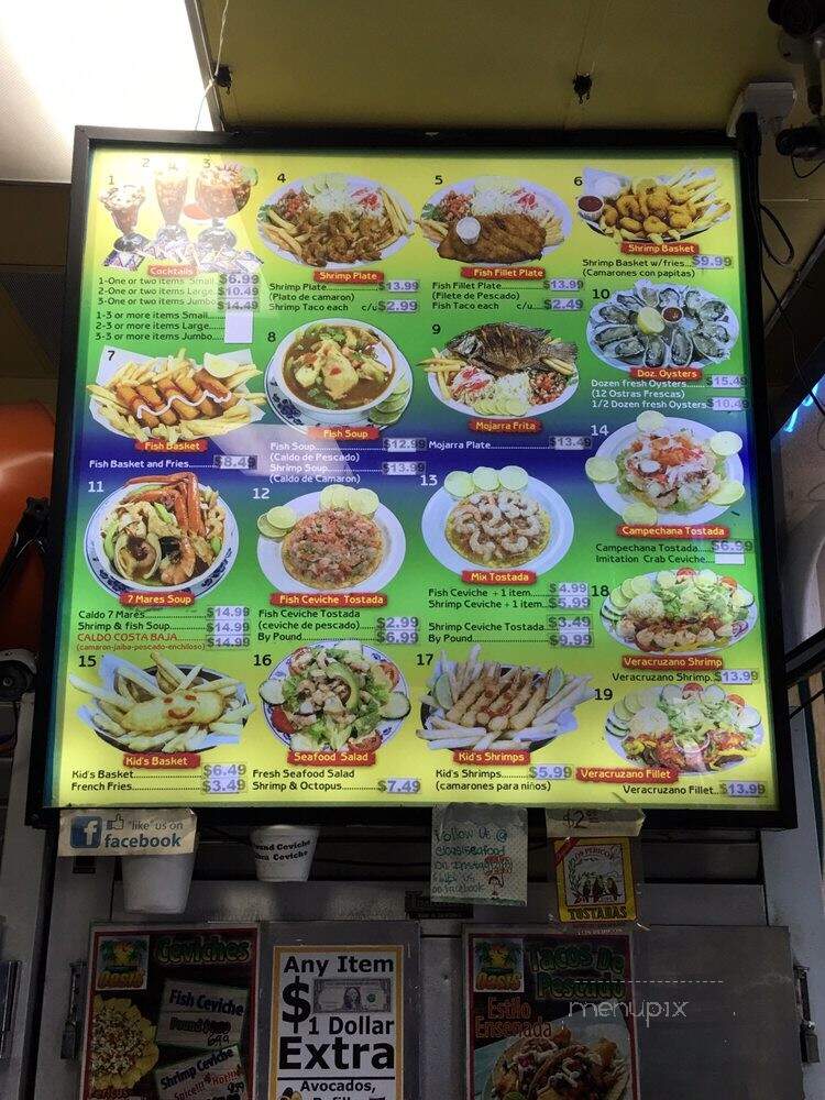 El Oasis Seafood - Pico Rivera, CA menu_pic