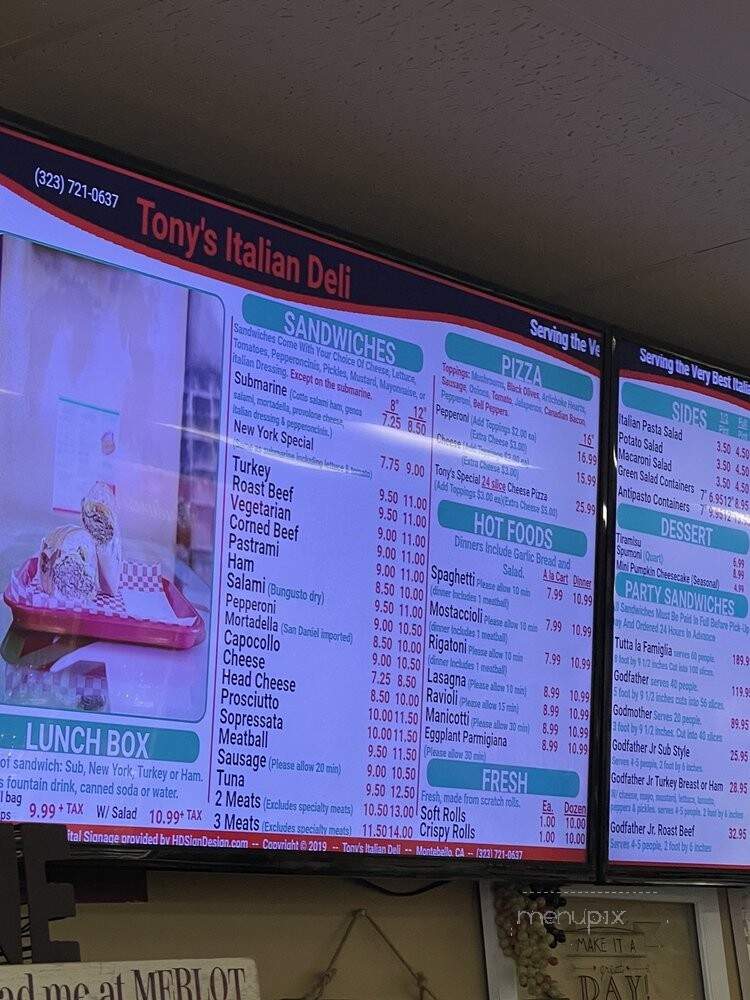 Tony's Italian Delicatessen - Montebello, CA