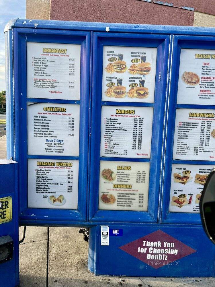 Doublz Burgers - Palmdale, CA menu_pic