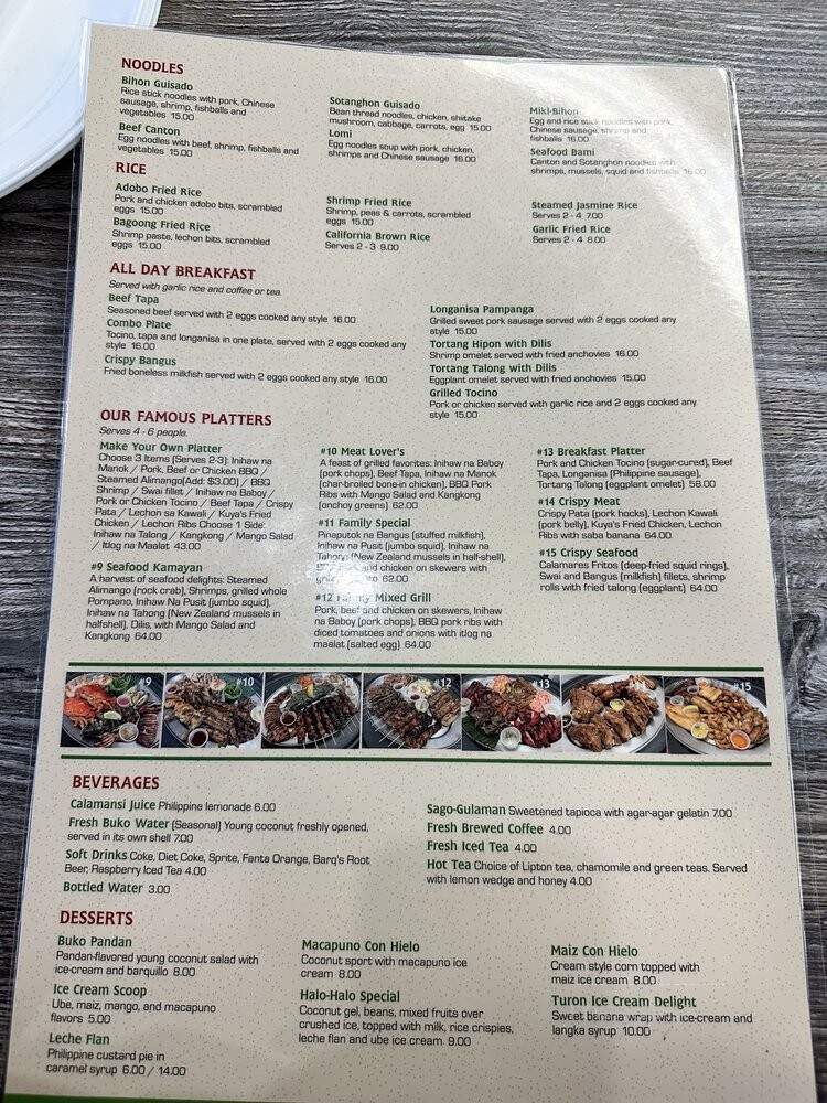 Salo Salo - Artesia, CA menu_pic
