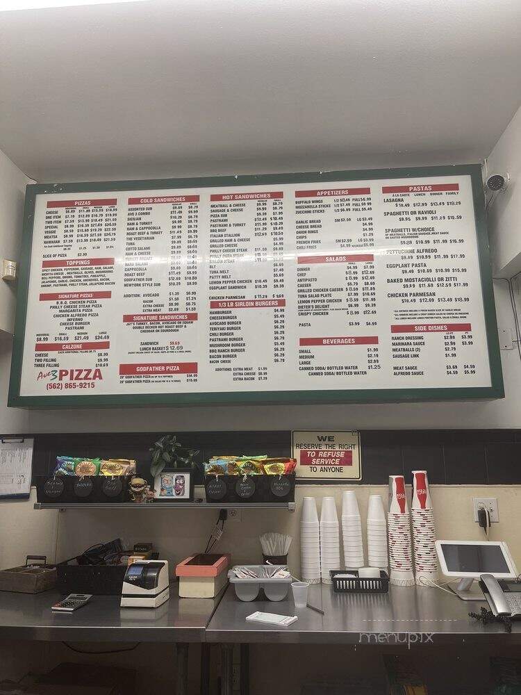 Avenue 3 Cafe Co - Cerritos, CA menu_pic