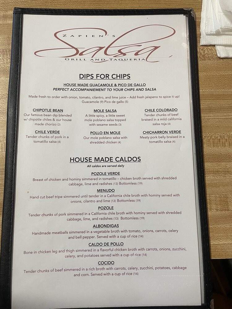 Salsa Grill & Taqueria - Pico Rivera, CA menu_pic