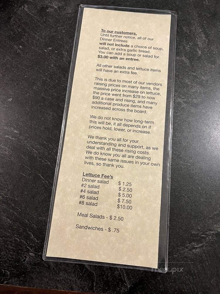 Marri's Pizza & Italian Restaurant - Long Beach, CA menu_pic
