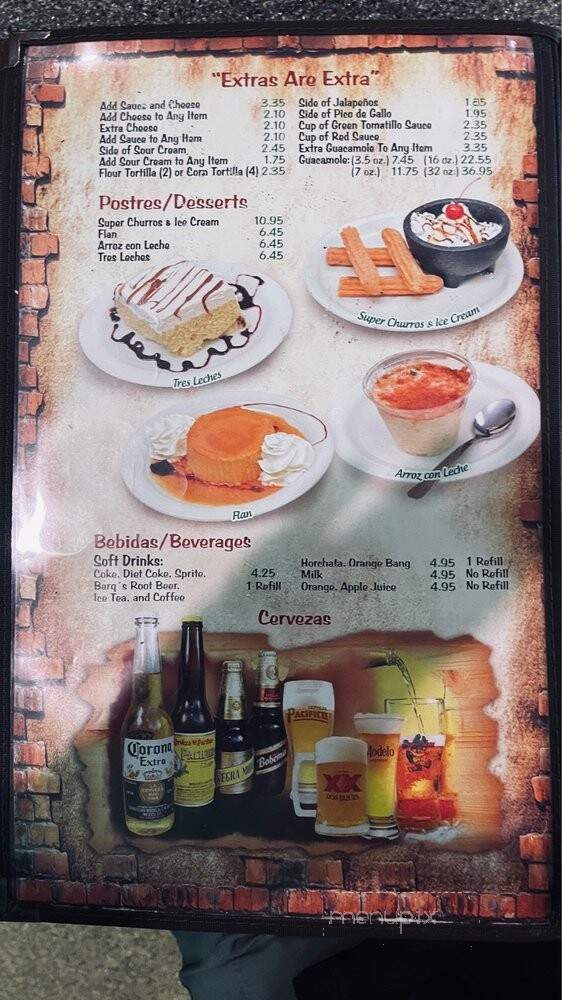Super Mex - Huntington Beach, CA menu_pic