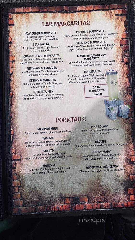 Super Mex - Huntington Beach, CA menu_pic