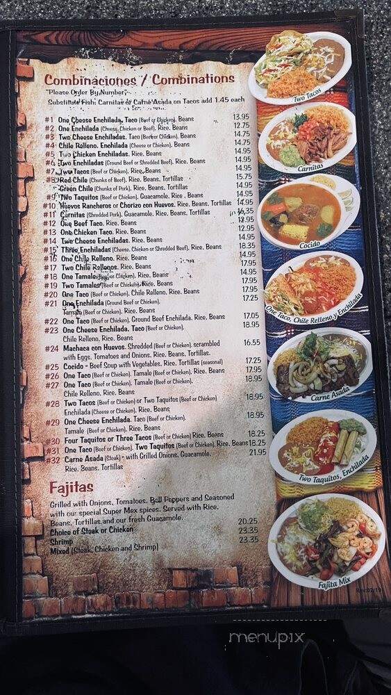 Super Mex - Huntington Beach, CA menu_pic