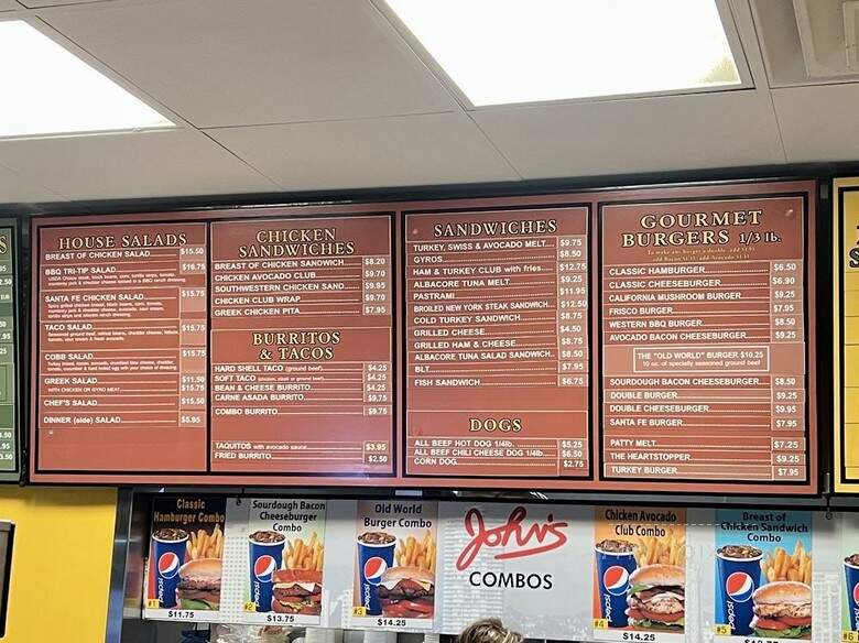 John's Hamburgers - Long Beach, CA menu_pic