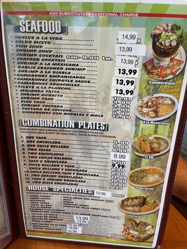 El Pueblo Restaurant - Covina, CA menu_pic