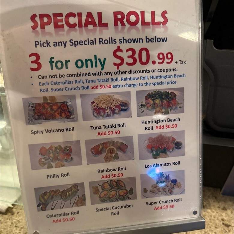 Sango Sushi Restaurant - Los Alamitos, CA menu_pic