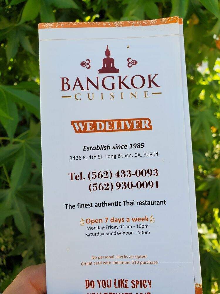 Bangkok Imports - Long Beach, CA menu_pic