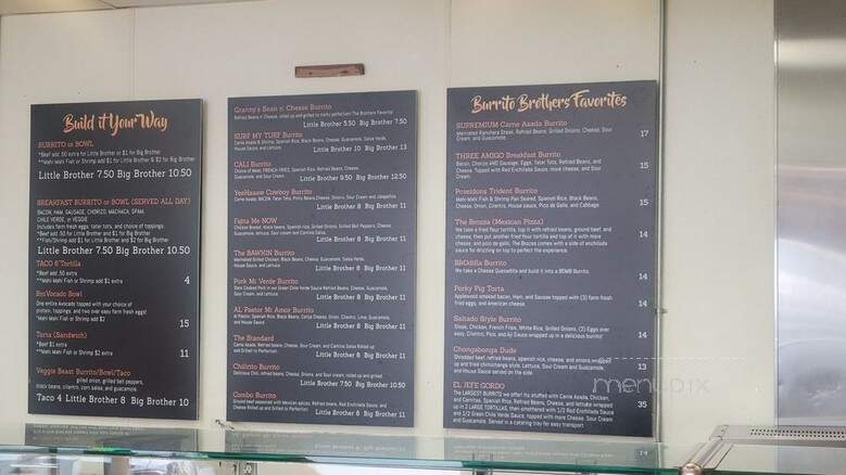 Burrito Land - La Habra, CA menu_pic