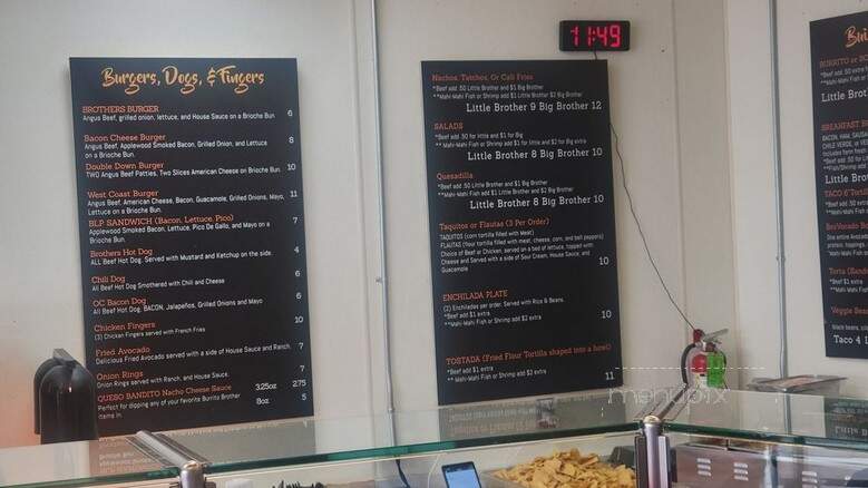 Burrito Land - La Habra, CA menu_pic