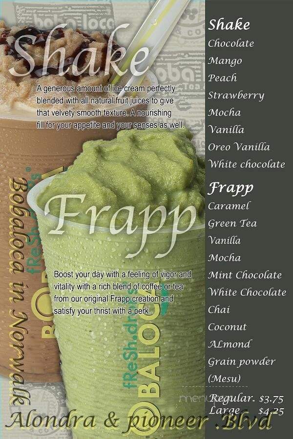 Boba-Loca - Norwalk, CA menu_pic