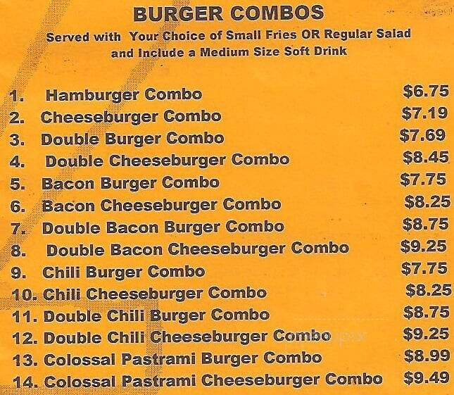 Omega Burgers - Bellflower, CA menu_pic