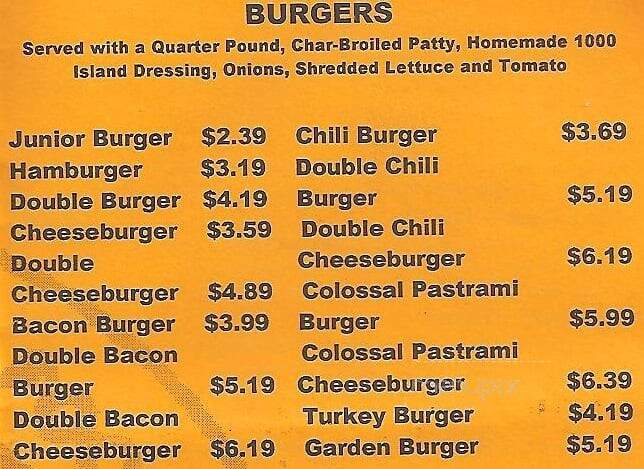 Omega Burgers - Bellflower, CA menu_pic