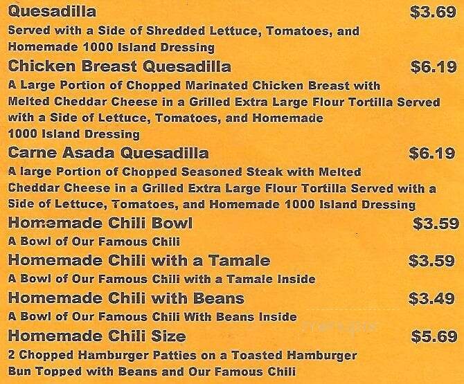 Omega Burgers - Bellflower, CA menu_pic