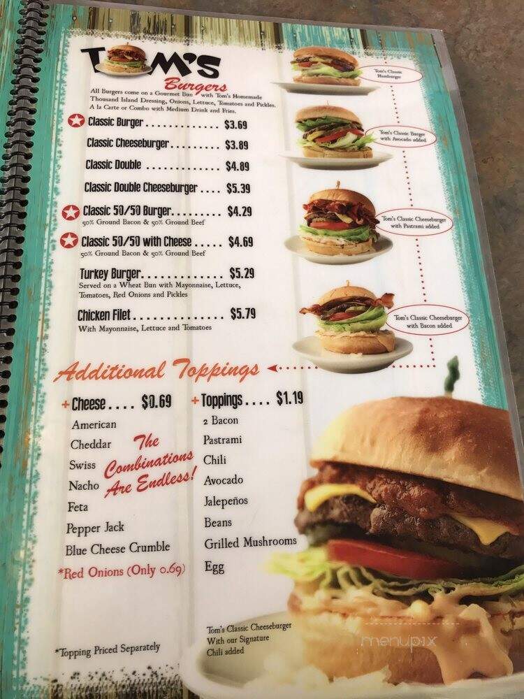 Tom's Burgers - South El Monte, CA menu_pic