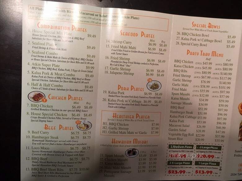 Mr Pizza & Pasta - El Monte, CA menu_pic