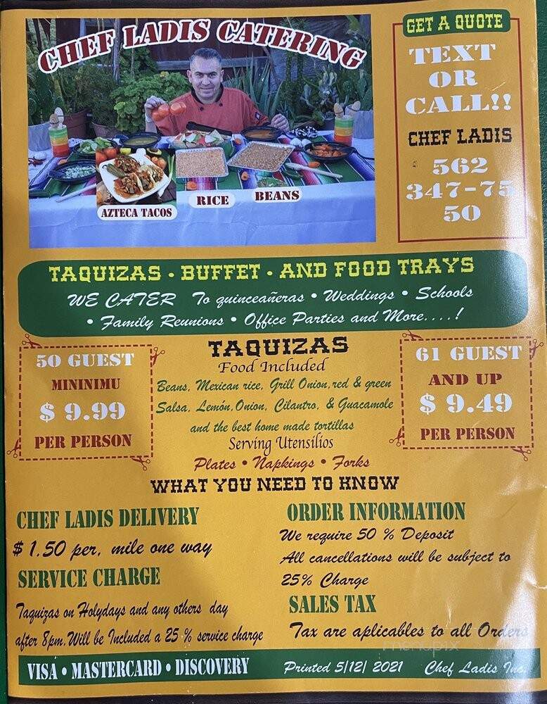 Que Buena Taqueria - Whittier, CA menu_pic