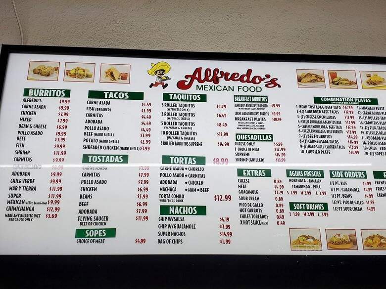 Alberto's Mexican Food - El Monte, CA menu_pic