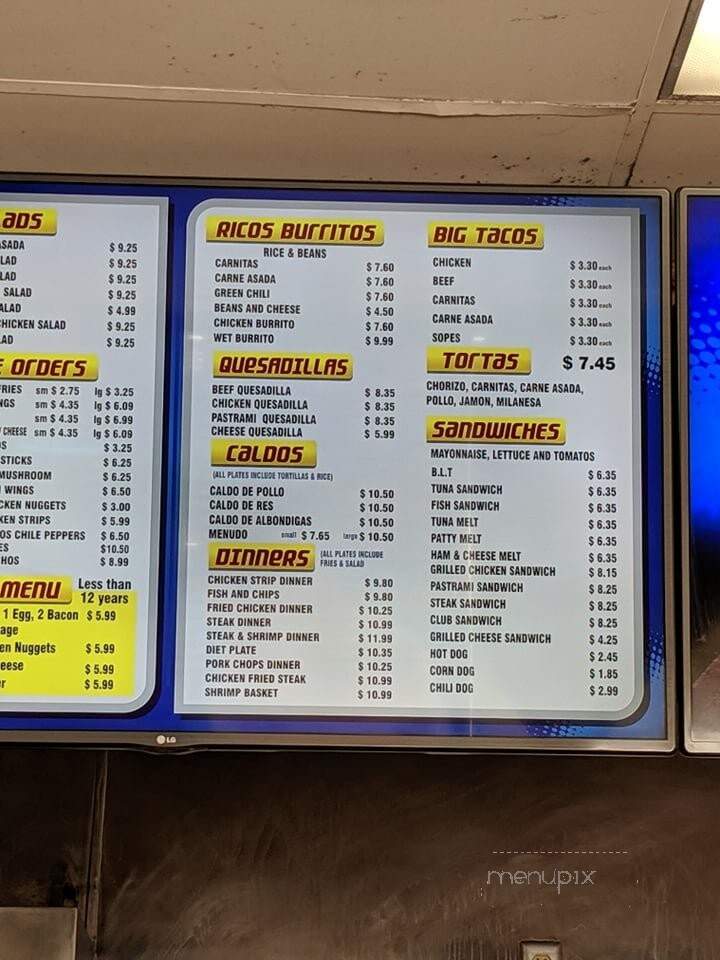 Sam's Burgers - La Mirada, CA menu_pic