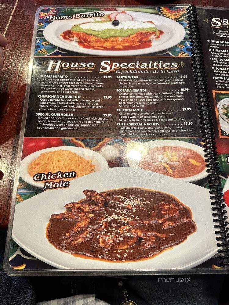 El Sombrero - El Monte, CA menu_pic