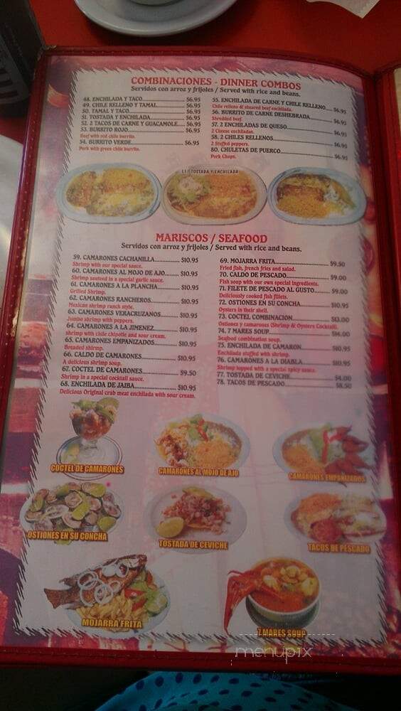 Casa Jimenez Restaurant - Pico Rivera, CA menu_pic