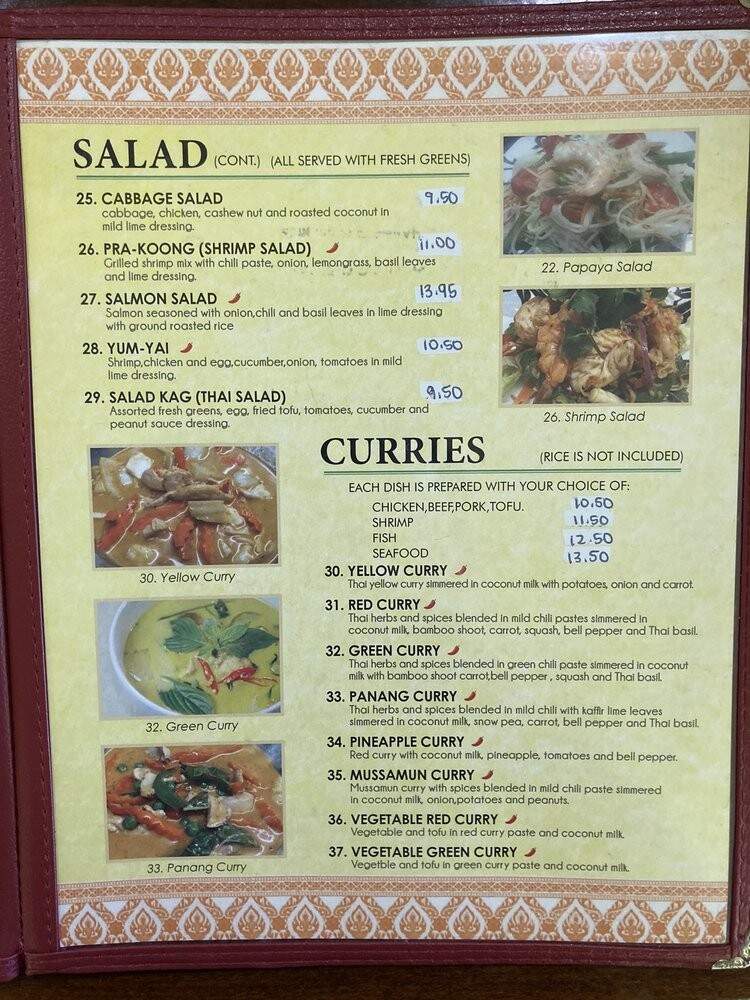 Basil Thai Cooking - Arcadia, CA menu_pic