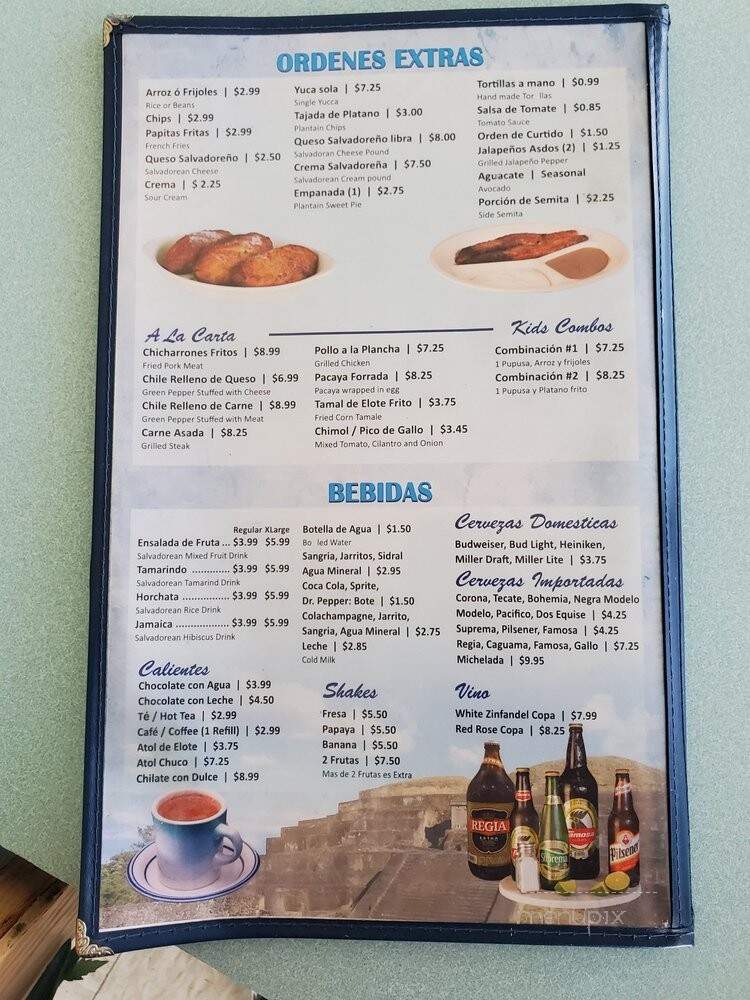 El Comalero Pupuseria - El Monte, CA menu_pic