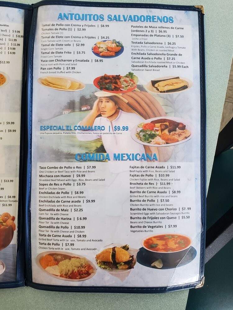 El Comalero Pupuseria - El Monte, CA menu_pic
