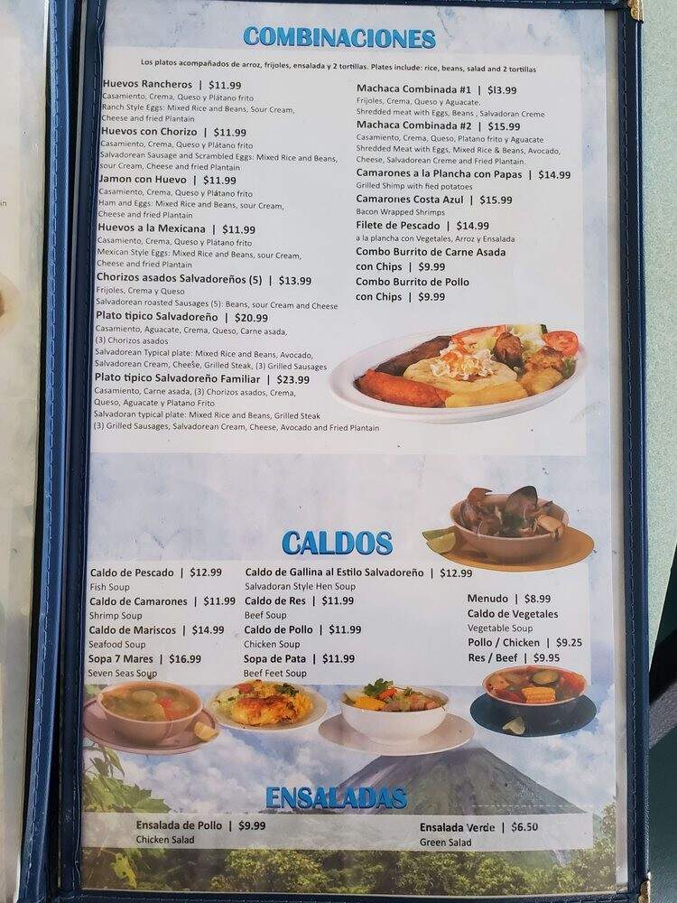El Comalero Pupuseria - El Monte, CA menu_pic