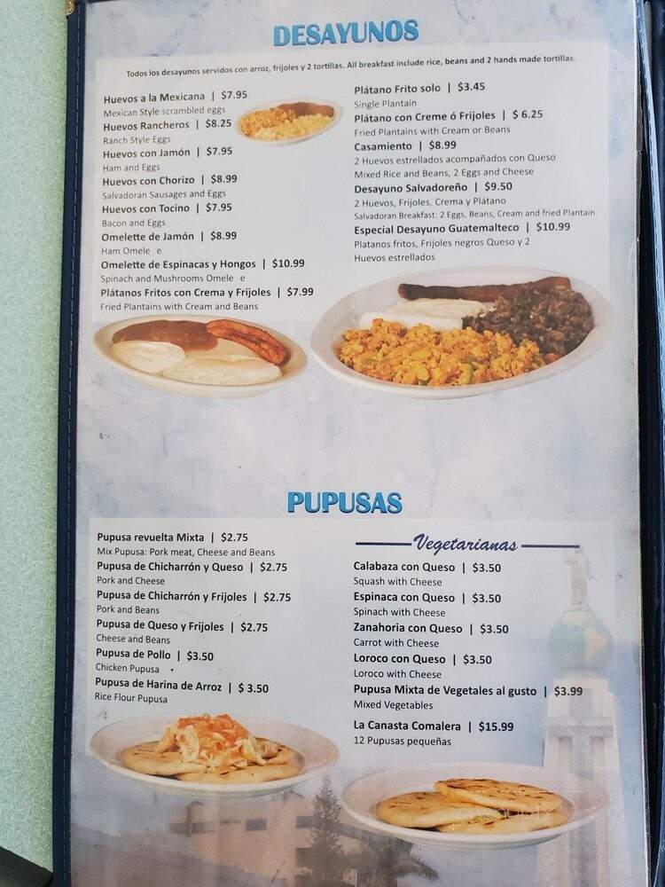 El Comalero Pupuseria - El Monte, CA menu_pic