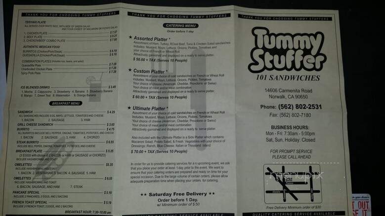 Flaming Grill-Tummy Stuffer - Norwalk, CA menu_pic
