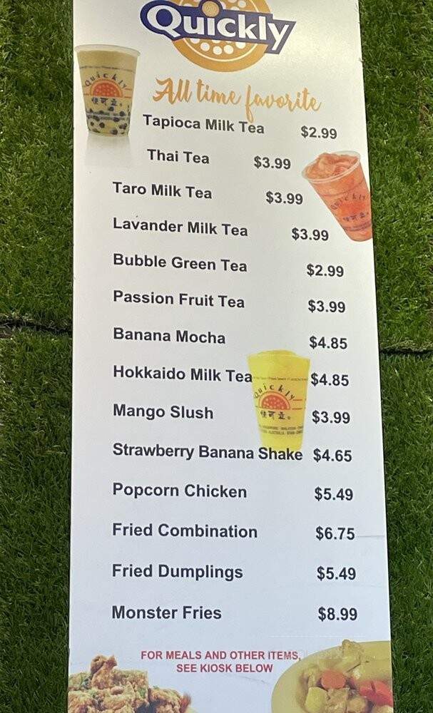 Quickly Cafe - Arcadia, CA menu_pic