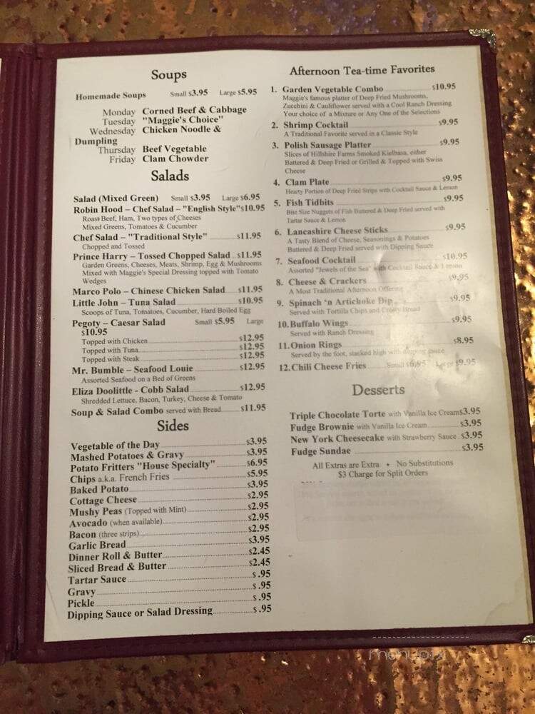 Maggie's Pub - Santa Fe Springs, CA menu_pic