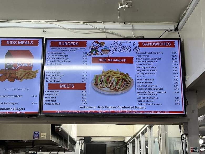 Jim's Famous Quarterpound - Arcadia, CA menu_pic