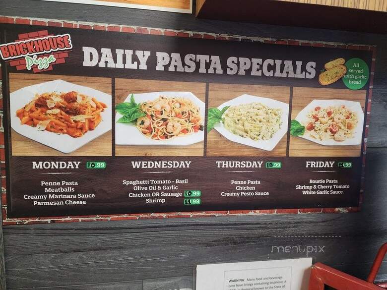 Brickhouse Pizza - Whittier, CA menu_pic