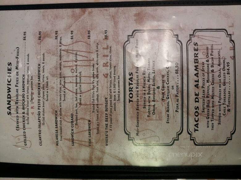 Ajos Y Cebollas Mexican Restaurant - El Monte, CA menu_pic